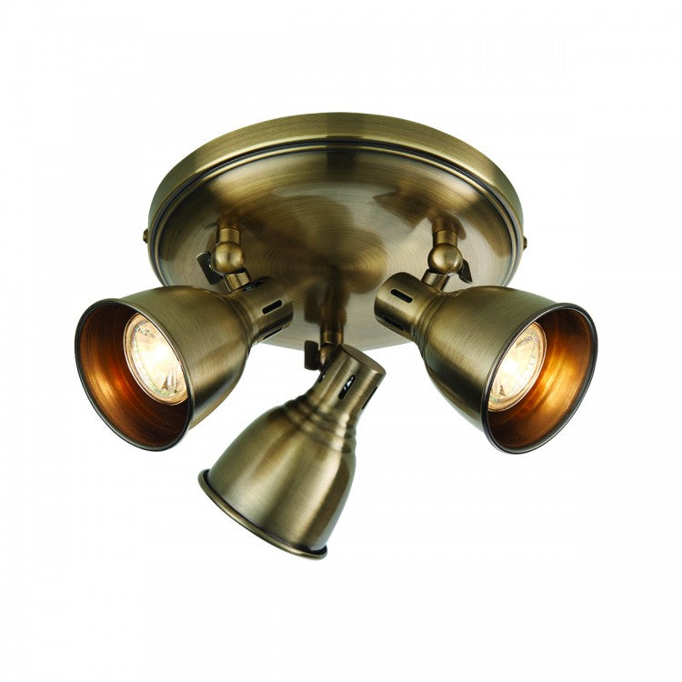 Olivia's Westbury Ceiling Light Brass Type 3