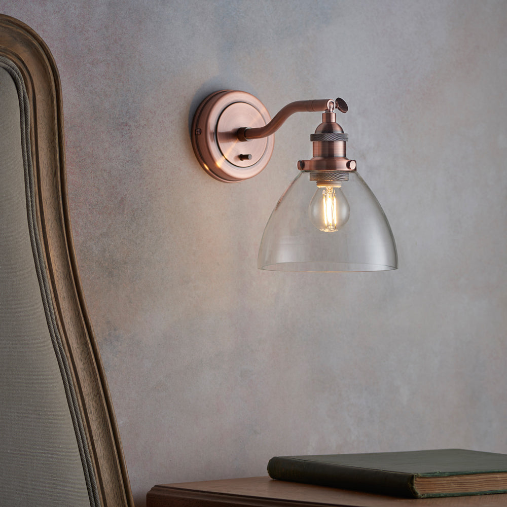 Gallery Interiors Hansen Wall in Light Aged Copper