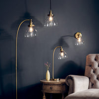 Gallery Interiors Hansen Table Lamp in Antique Brass