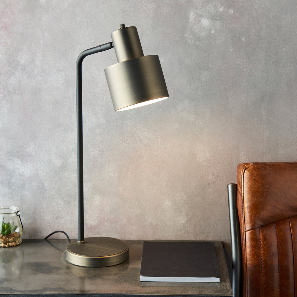 Gallery Interiors Mayfield Table Lamp in Dark Bronze