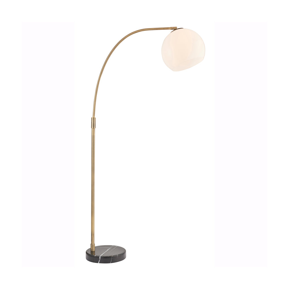 Gallery Interiors Otto Floor Lamp in Black Marble