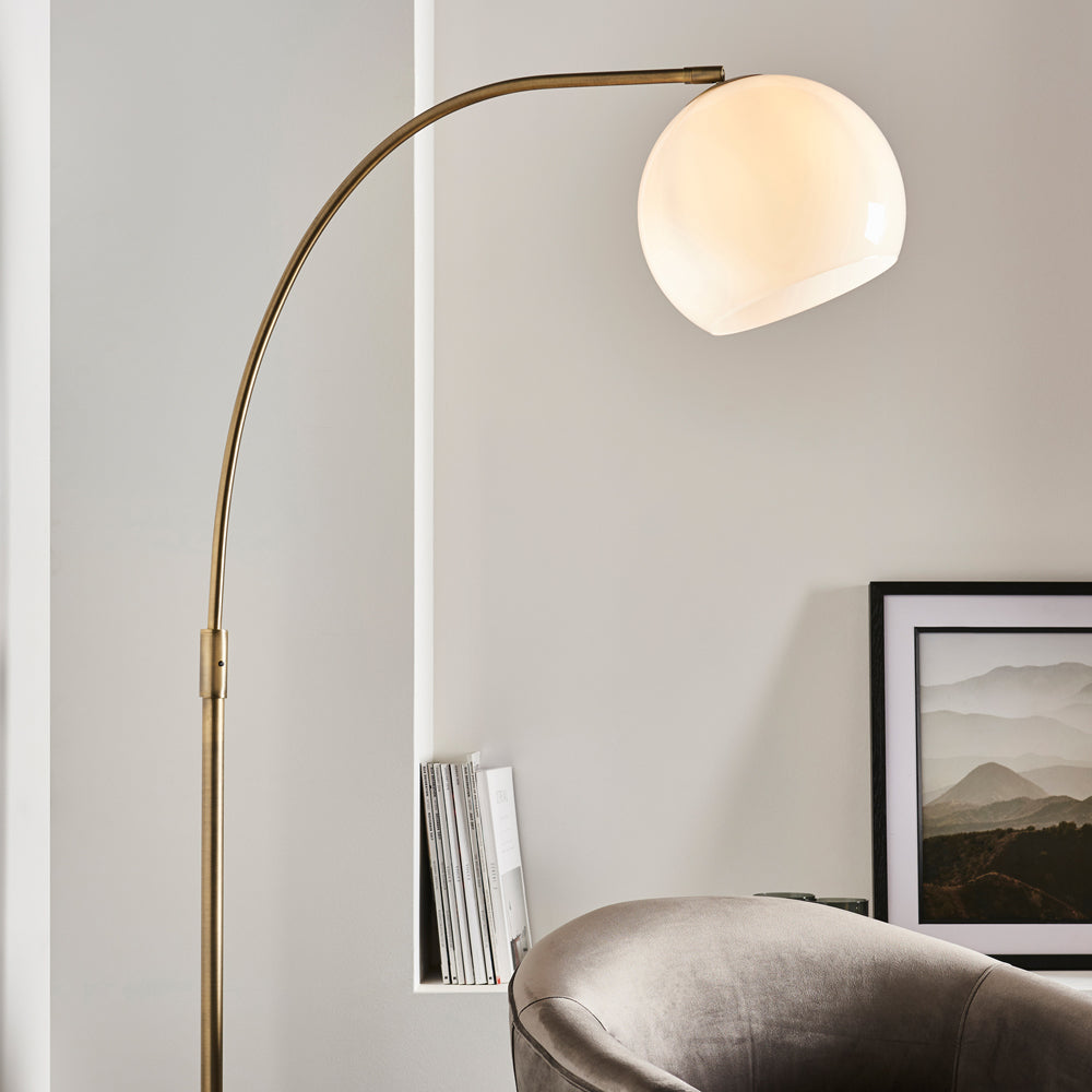 Gallery Interiors Otto Floor Lamp in Black Marble