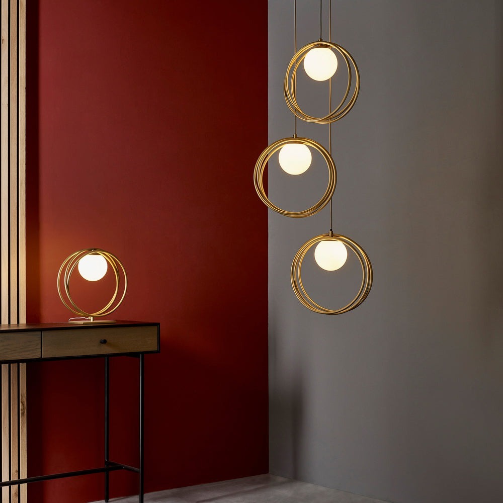 Noelle 3 Light Pendant Light - Gold Endon 3