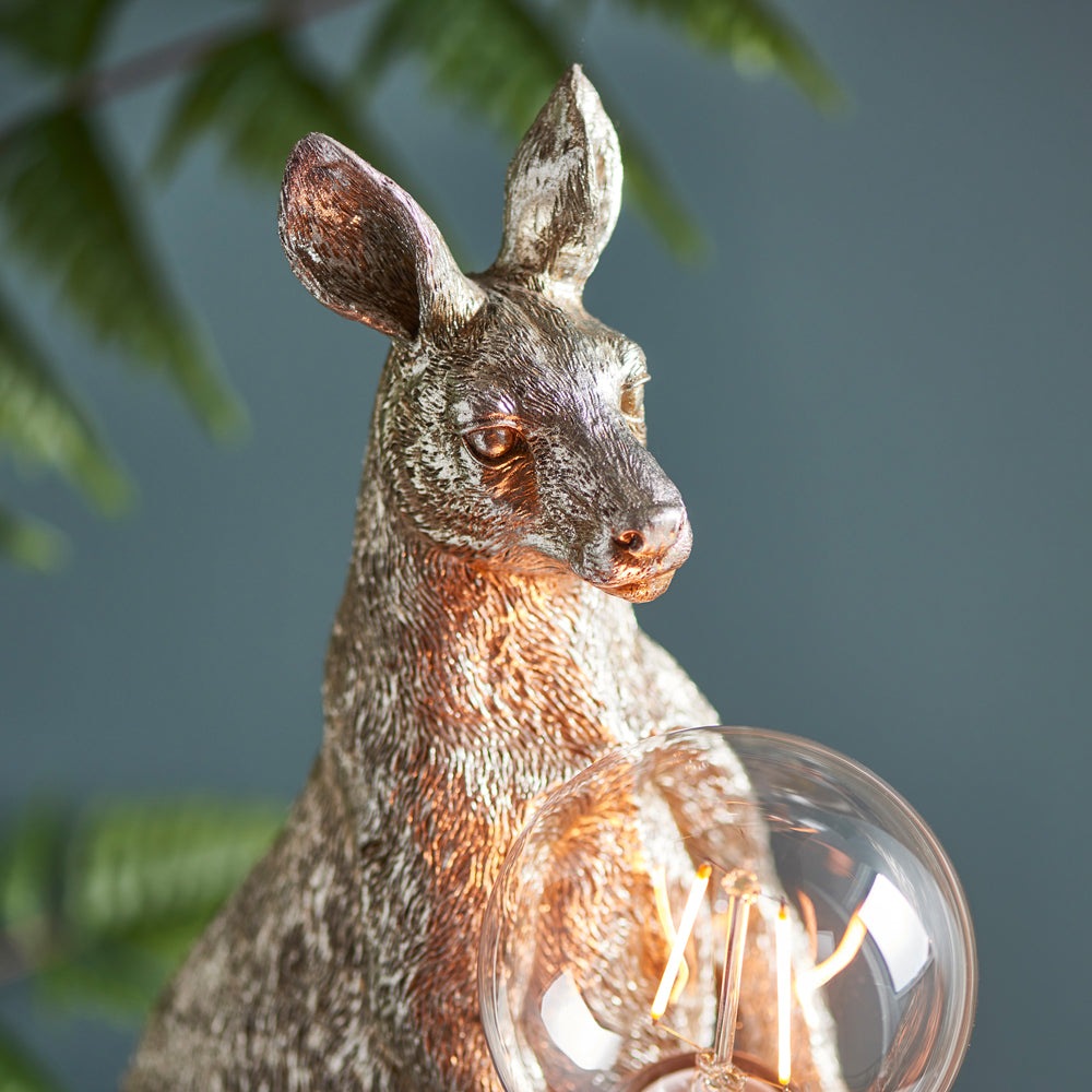 Olivia's Henley Kangaroo Table Lamp in Silver