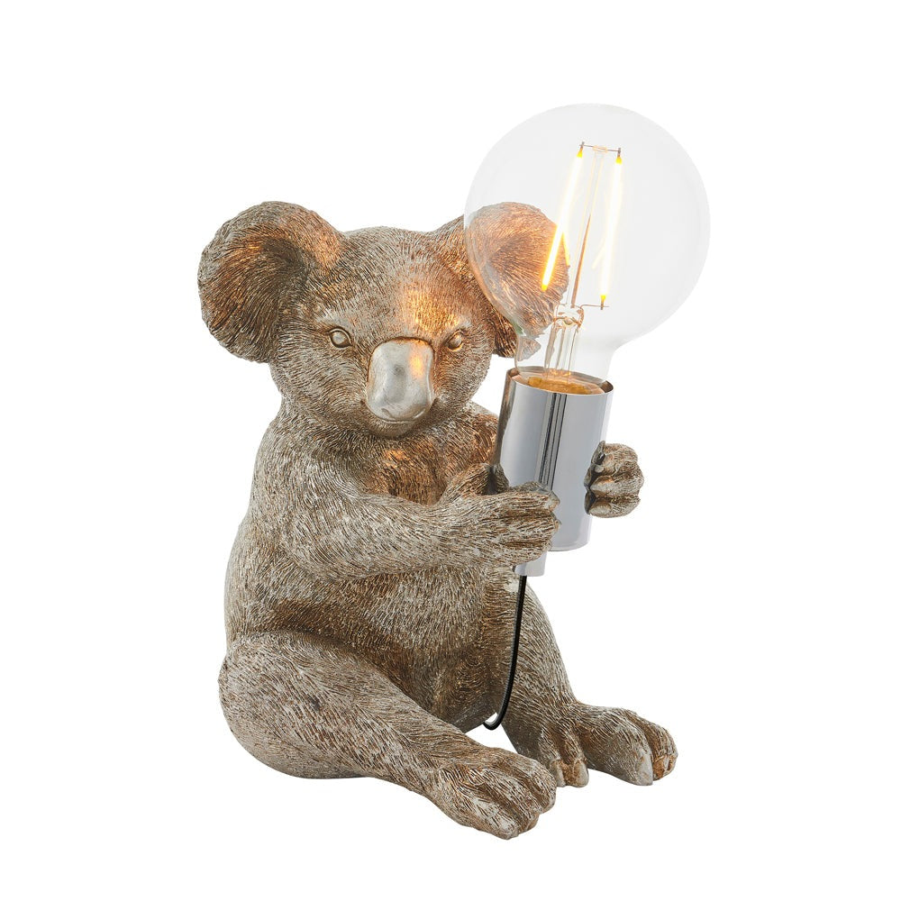 Olivia's Henley Koala Table Lamp in Silver