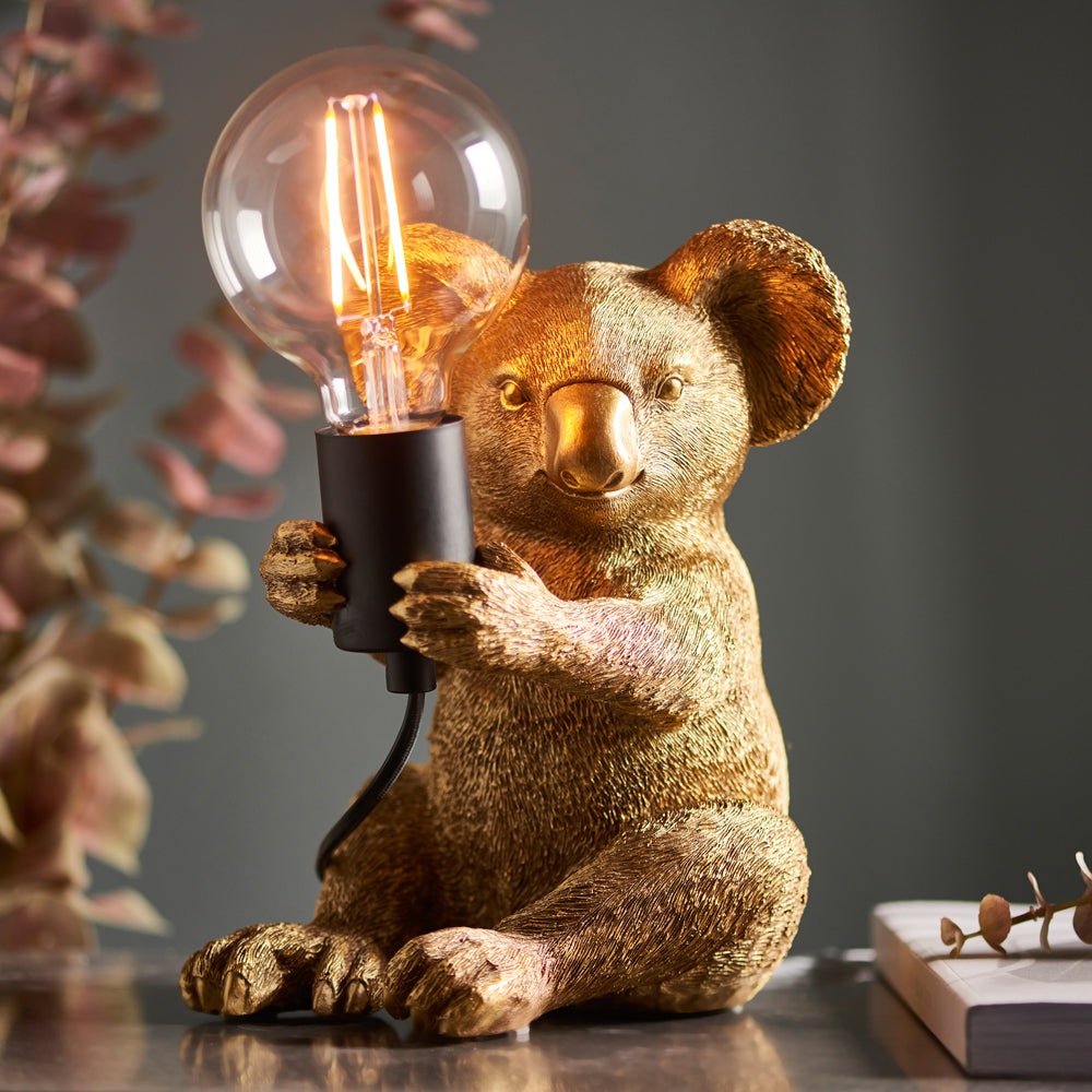 Olivia's Henley Koala Table Lamp in Gold