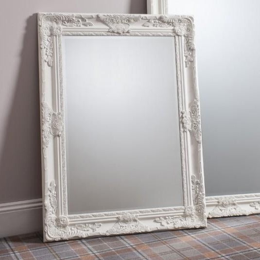 Gallery Interiors Hampshire Rectangle Mirror Cream