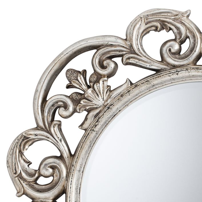  GalleryDirect-Gallery Interiors Chartwell Mirror Antique Silver-Silver 445 