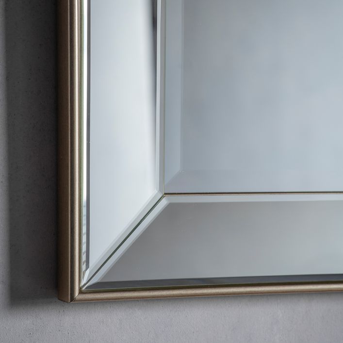 Gallery Interiors Baskin Mirror in Chrome - Large