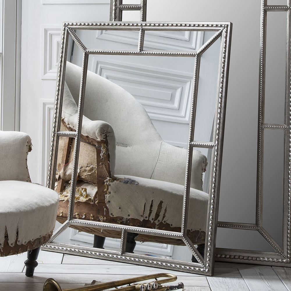 Gallery Interiors Lawson Wall Mirror in Silver