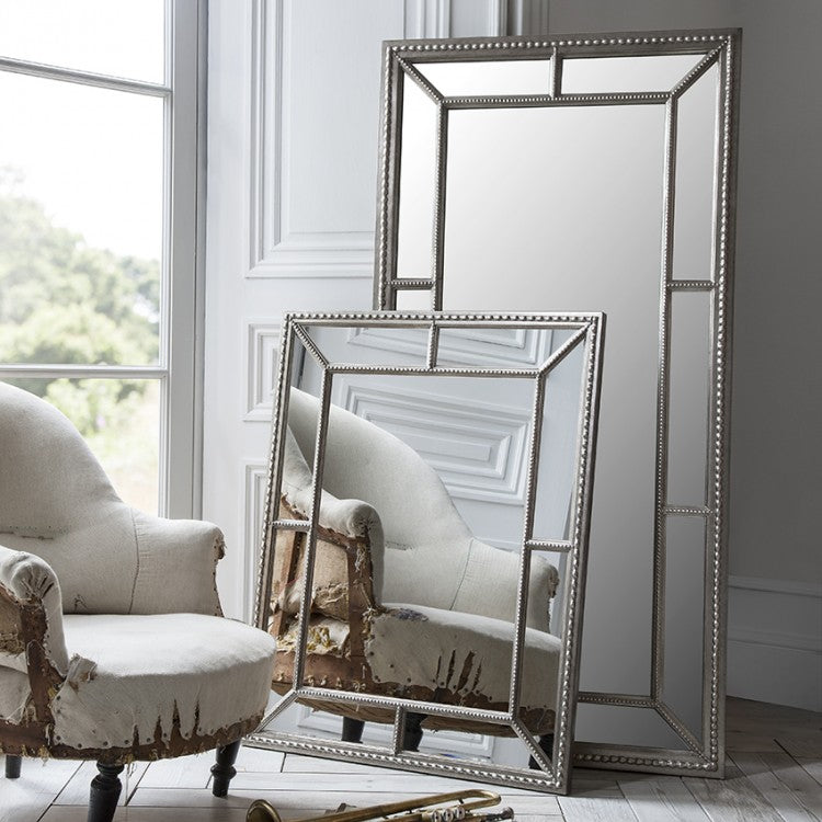 Gallery Interiors Lawson Leaner Mirror in Silver