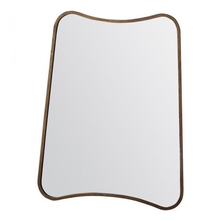 Gallery Interiors Kurva Wall Mirror Gold | Outlet