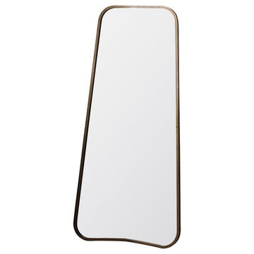 Gallery Interiors Kurva Leaner Mirror Gold | Outlet