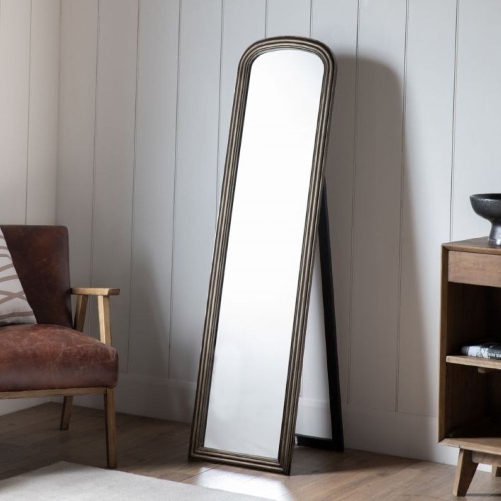 Beck Cheval Mirror - Brushed Brass GalleryDirect 2