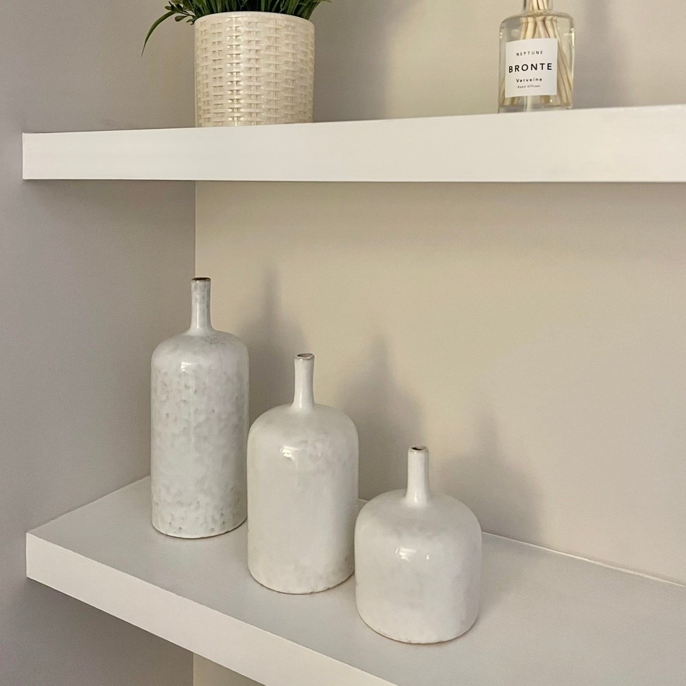 GalleryDirect Vormark Set of 3 Ornamental Vases - Natural