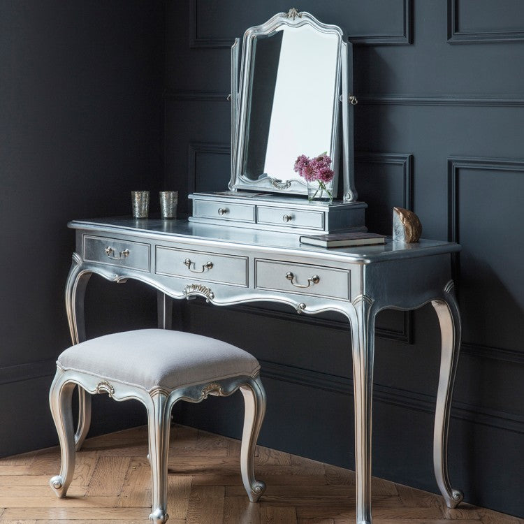 Gallery Chic Dressing Table in Silver-GalleryDirect-Olivia's