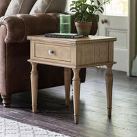 Gallery Interiors Mustique 1 Drawer Side Table