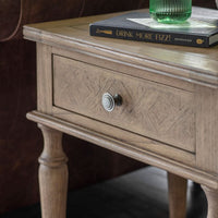 Gallery Interiors Mustique 1 Drawer Side Table