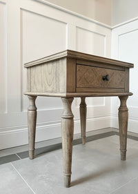 Gallery Interiors Mustique 1 Drawer Side Table