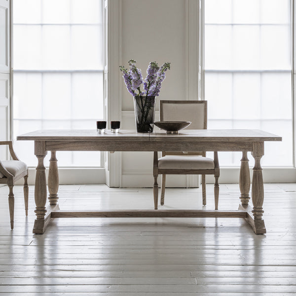 Gallery Interiors Mustique 8-10 Seater Extending Dining Table