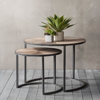 Gallery Interiors Hudson Living Douglas Nest of 2 Coffee Tables