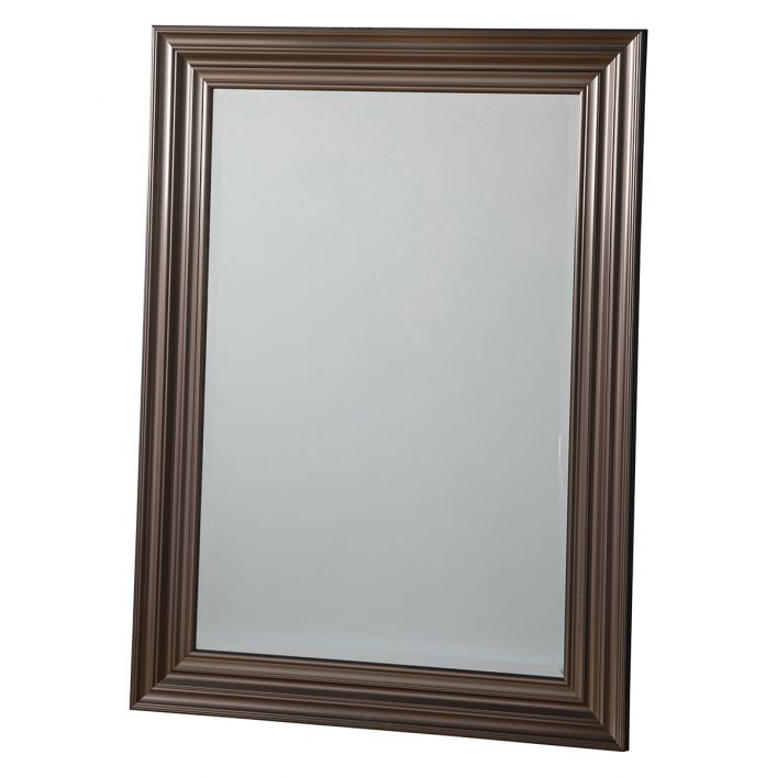 Gallery Interiors Erskine Rectangle Pewter Mirror