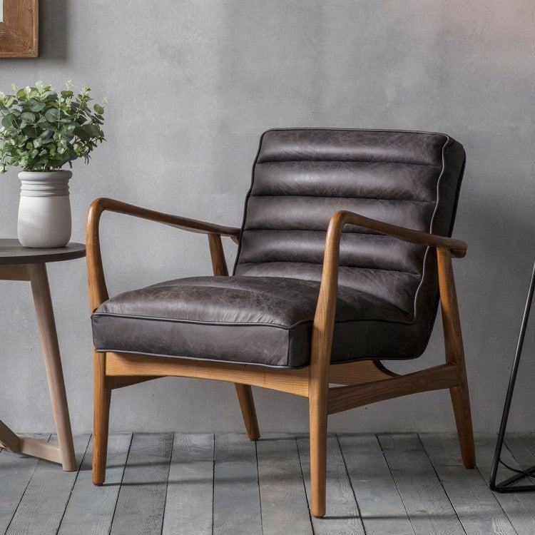 Gallery Direct Datsun Antique Ebony Occasional Chair