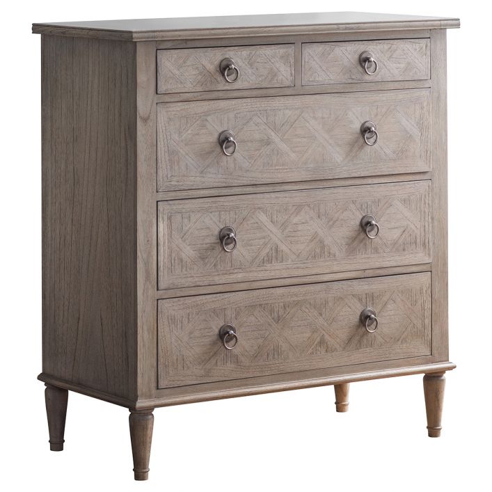  GalleryDS-Gallery Interiors Mustique 5 Drawer Chest-Natural 381 