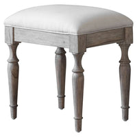 Gallery Interiors Mustique Dressing Table Stool in Natural