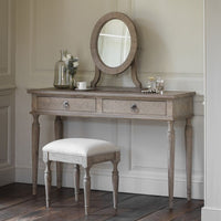 Gallery Interiors Mustique Dressing Table Stool in Natural