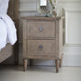 Gallery Interiors Mustique 2 Drawer Bedside Table