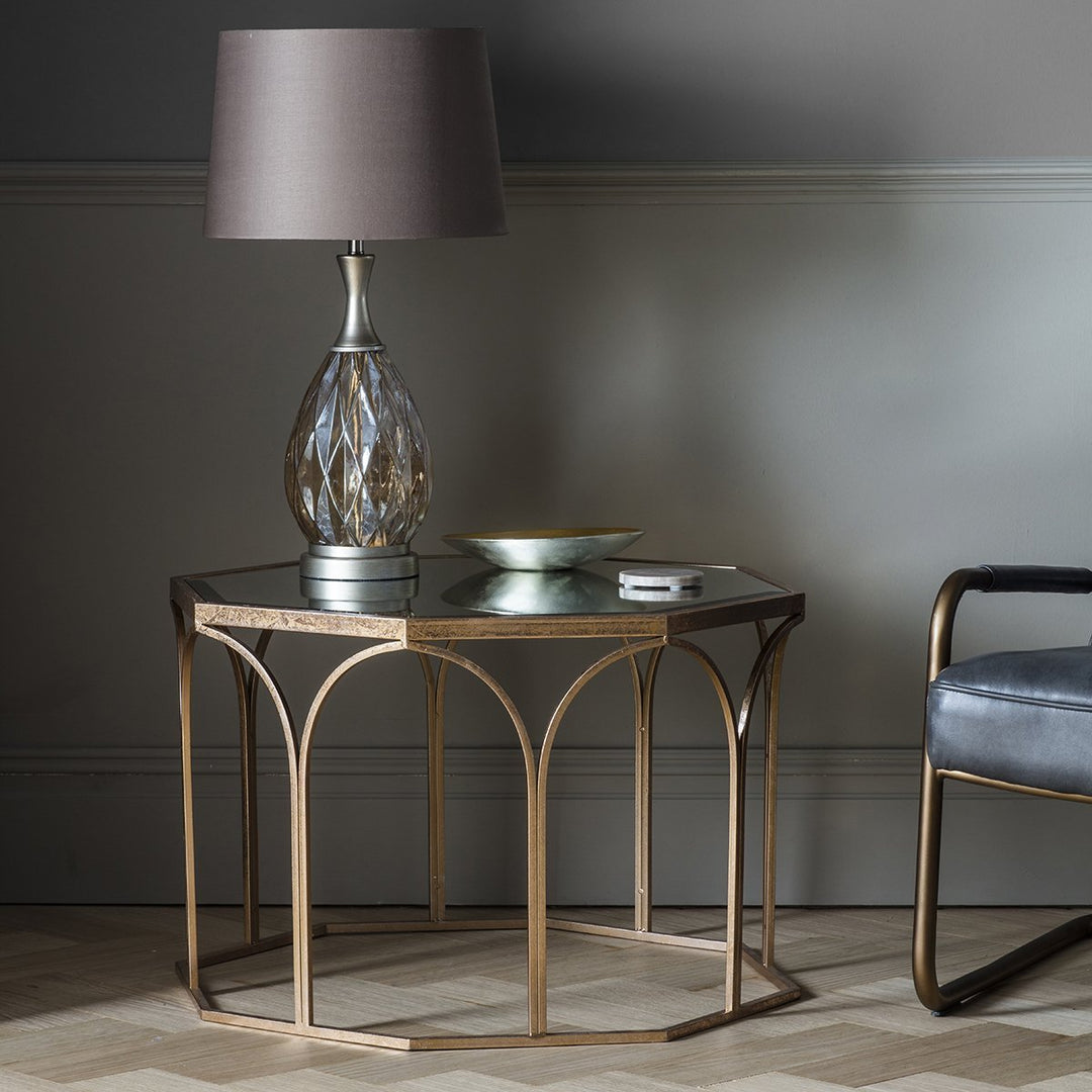 Canterbury Coffee Table in Antique Gold | Outlet Olivia's 1