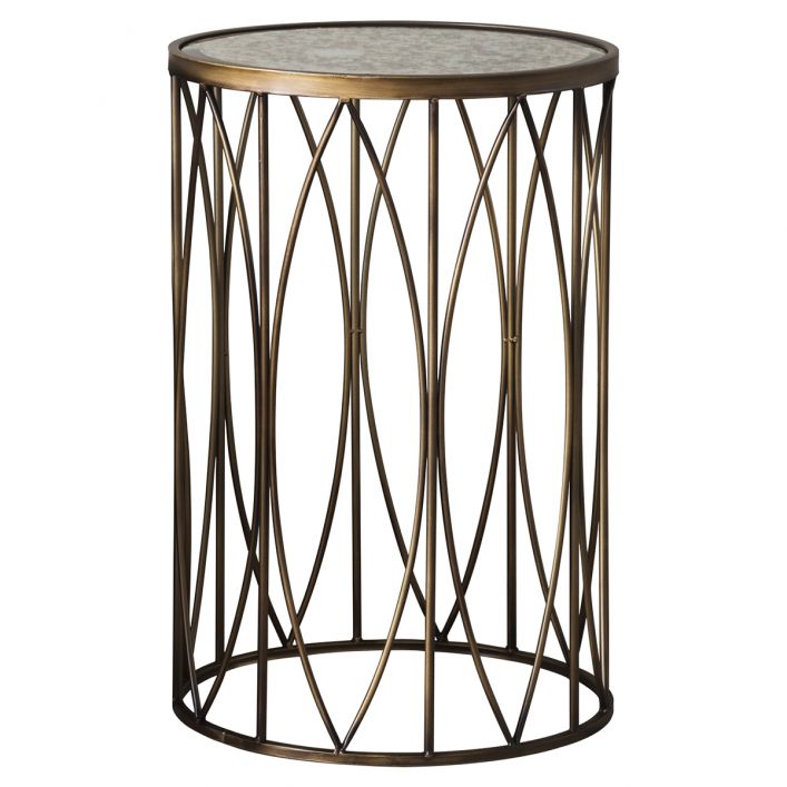 Olivia's Gallery Interiors Highgate Side Table in Antique Gold | Outlet