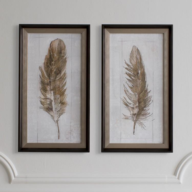 Gallery Direct Autumn Feather Set Of 2 | Outlet
