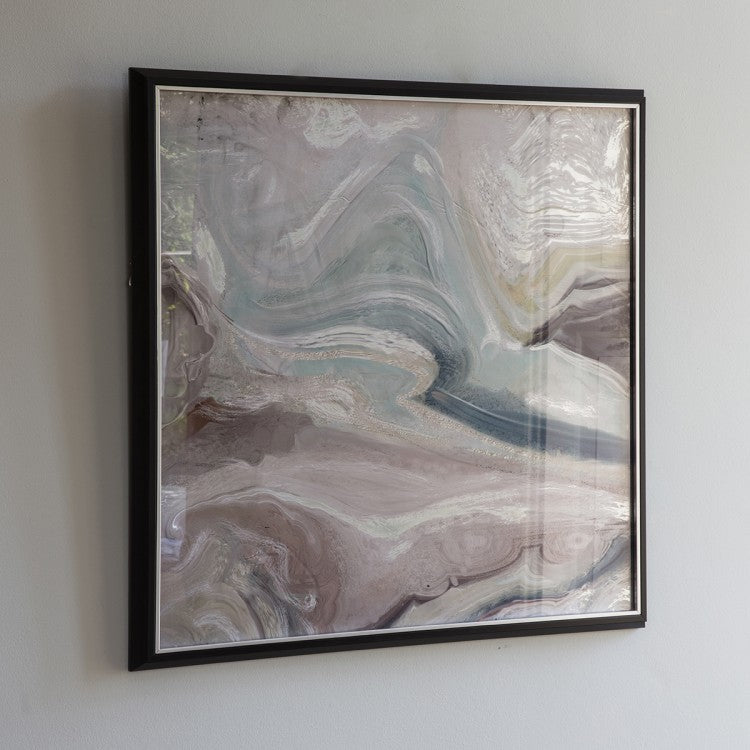 Gallery Interiors Crystal Fluid Abstract Framed Art