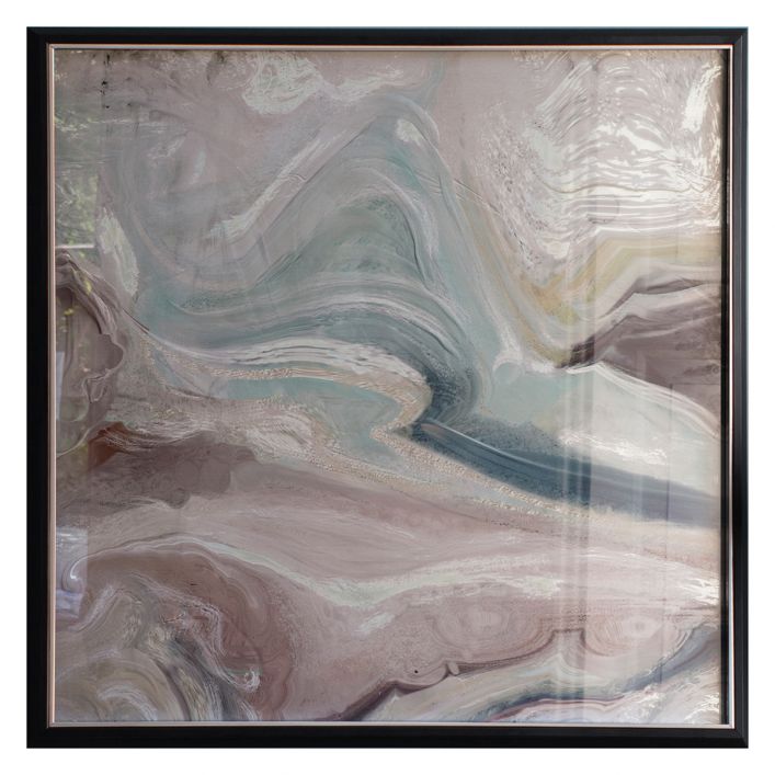 Gallery Interiors Crystal Fluid Abstract Framed Art