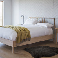 Gallery Interiors Wycombe Spindle Bed in Natural