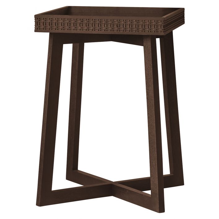 Gallery Interiors Boho Retreat Bedside Table in Brown