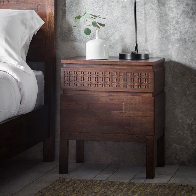 Gallery Direct Boho Retreat Bedside 2 Drawer Chest