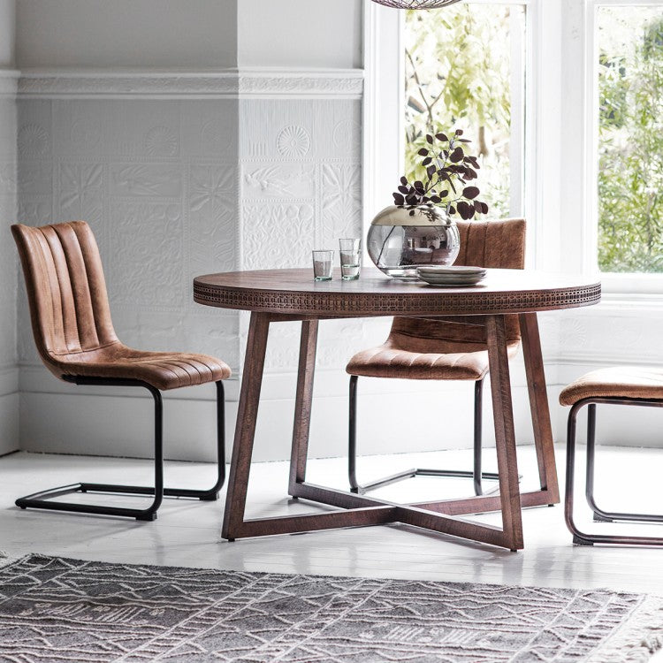Gallery Direct Boho Retreat Round Dining Table