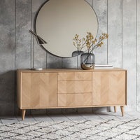 Gallery Interiors Milano 2 Door/ 3 Drawer Sideboard