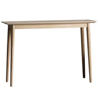 Gallery Interiors Milano Scandi Console Table in Oak