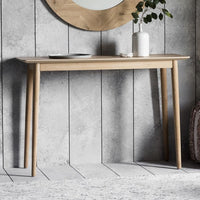 Gallery Interiors Milano Scandi Console Table in Oak