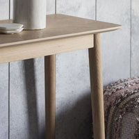 Gallery Interiors Milano Scandi Console Table in Oak