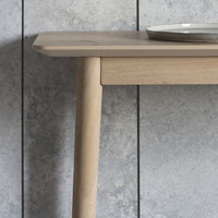 Gallery Interiors Milano Scandi Console Table in Oak