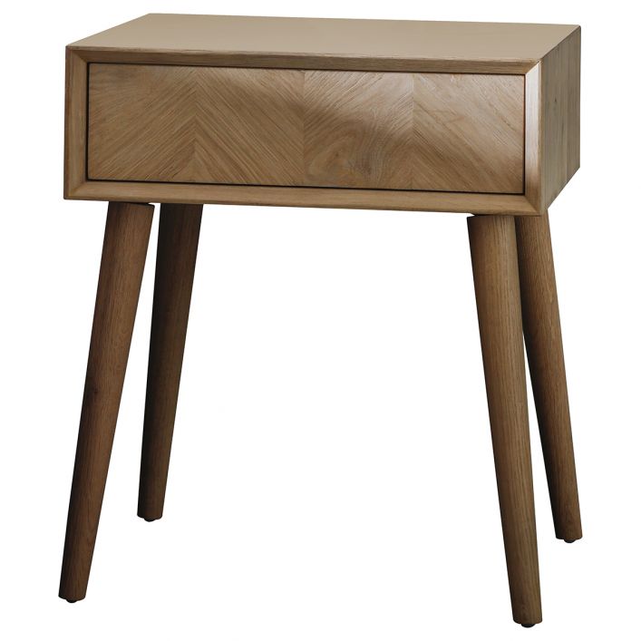 Gallery Interiors Milano 1 Drawer Side Table