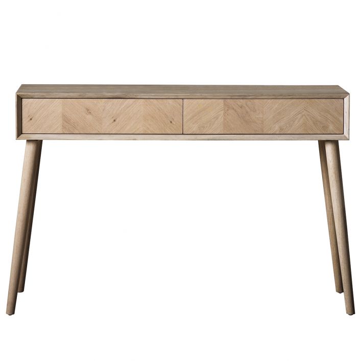  GalleryDS-Gallery Interiors Milano 2 Drawer Console Table-Brown 517 