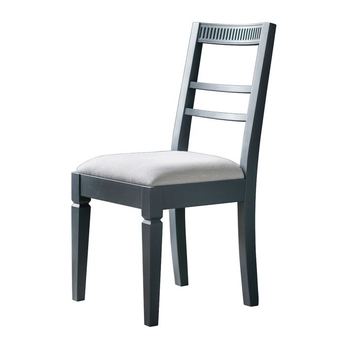 Gallery Interiors Set of 2 Bronte Dining Chairs in Storm Blue