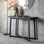 Gallery Interiors Boho Boutique Console Table in Black