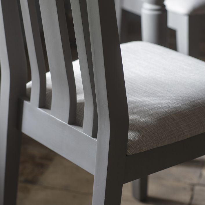  GalleryDirect-Gallery Interiors Set of 2 Cookham Dining Chair in Grey-Grey 765 